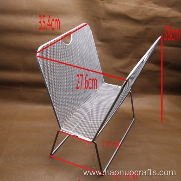 metal iron V-shaped table top classification storage